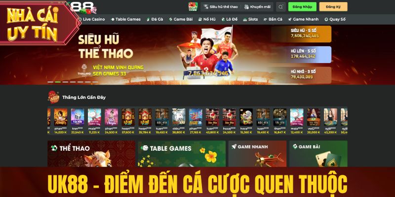 UK88 Có Uy Tín Không? Đánh Giá Tổng Thể Nền Tảng Cá Cược UK88 - Điểm đến cá cược quen thuộc