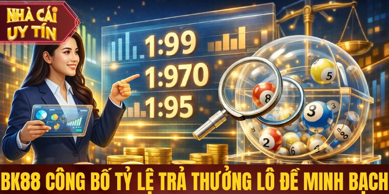 Bk88 công bố tỷ lệ trả thưởng lô đề minh bạch