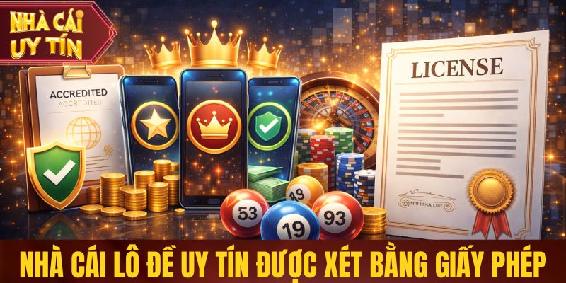 Nhà cái lô đề uy tín được xác định bằng giấy phép