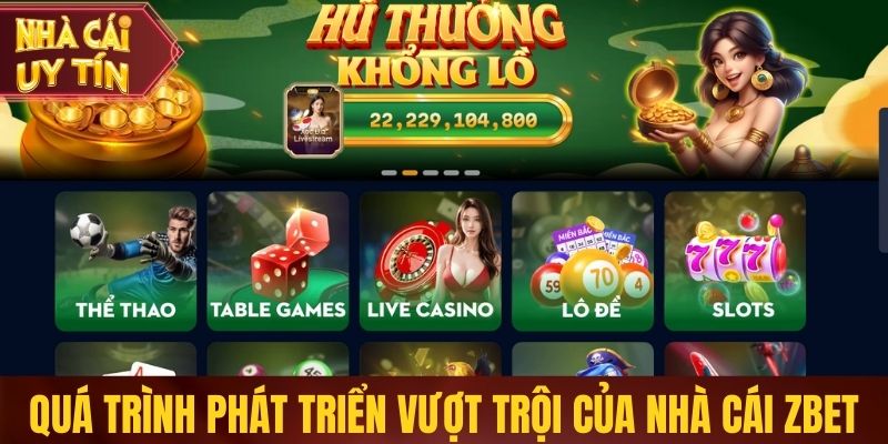 Quá trình phát triển vượt trội của nhà cái Zbet